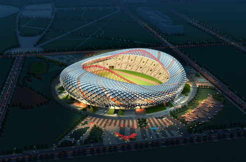 ”大庆奥林匹克体育场效果图“