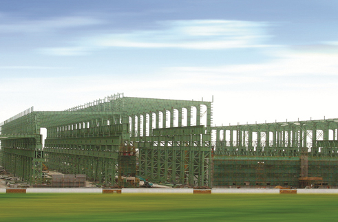 ”上海电气临港重型机械装备基地联合厂房“